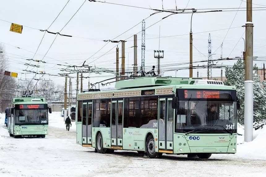 НОВЫЕ ТРОЛЛЕЙБУСЫ МАЗ В РЯЗАНИ